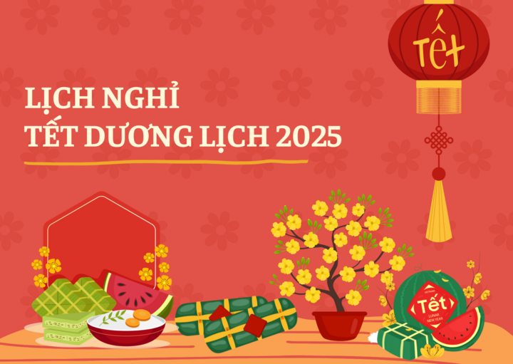 Thông báo lịch nghỉ Tết Dương lịch 2025